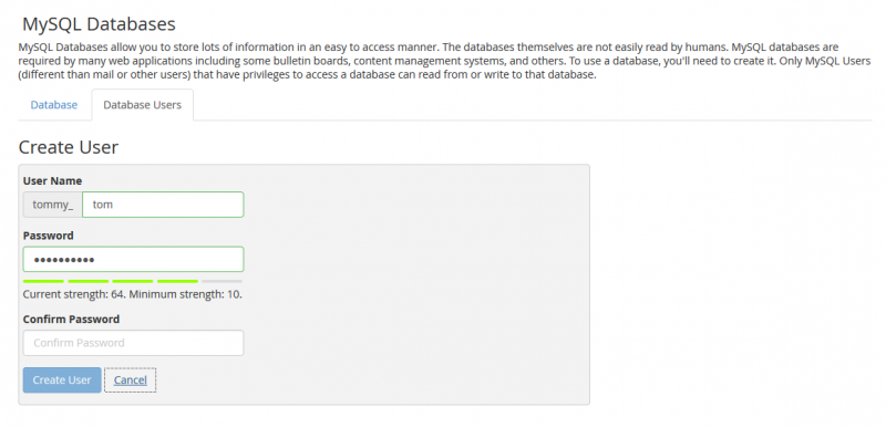 MySQL application using Angular.js - "Create User"